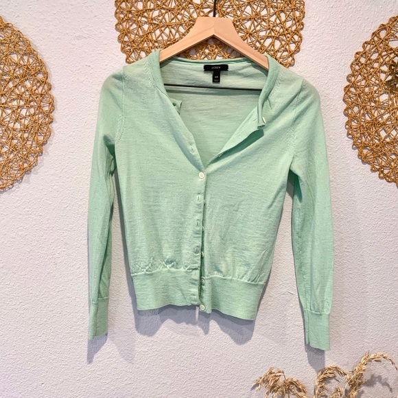 J. Crew Mint Green Sweater - Picture 1 of 6